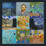 Vincent Van Gogh - Masterpieces Patchwork Light Switch Cover<br><div class="desc">Vincent Van Gogh - Masterpieces Patchwork</div>