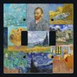 Vincent Van Gogh - Masterpieces Patchwork Light Switch Cover<br><div class="desc">Vincent Van Gogh - Masterpieces Patchwork</div>