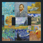 Vincent Van Gogh - Masterpieces Patchwork Light Switch Cover<br><div class="desc">Vincent Van Gogh - Masterpieces Patchwork</div>
