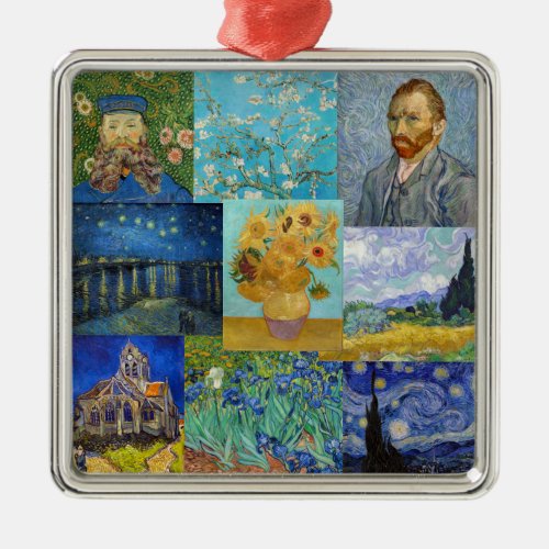 Vincent Van Gogh _ Masterpieces Patchwork Metal Ornament