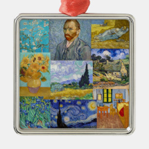 Vincent Van Gogh - Masterpieces Patchwork Metal Ornament