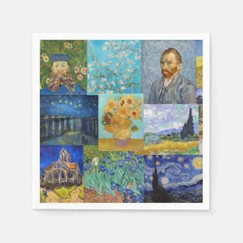 Vincent Van Gogh _ Masterpieces Patchwork Napkins