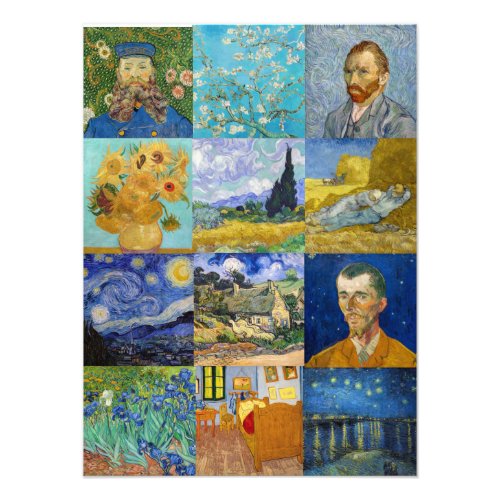 Vincent Van Gogh _ Masterpieces Patchwork Photo Print