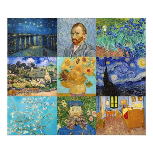 Vincent Van Gogh _ Masterpieces Patchwork Photo Print