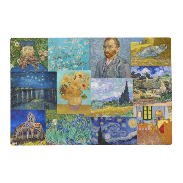 Vincent Van Gogh - Masterpieces Patchwork Placemat (Front)
