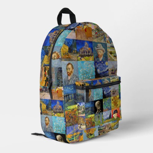 Vincent Van Gogh _ Masterpieces Patchwork Printed Backpack