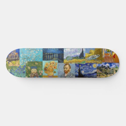 Vincent Van Gogh _ Masterpieces Patchwork Skateboard