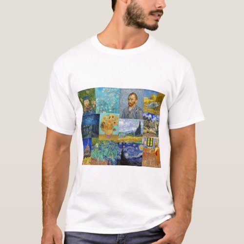 Vincent Van Gogh _ Masterpieces Patchwork T_Shirt