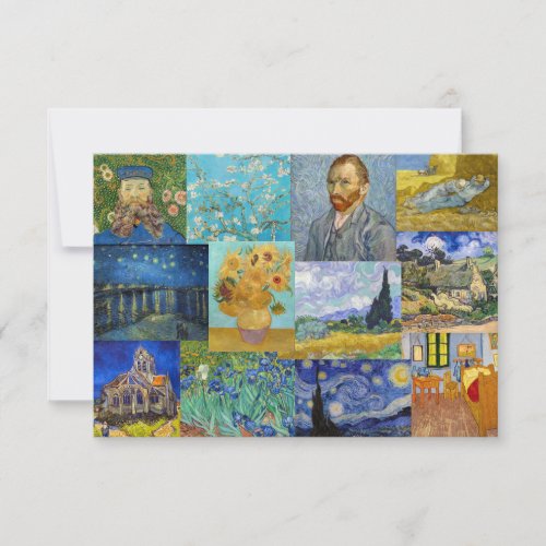 Vincent Van Gogh _ Masterpieces Patchwork Thank You Card