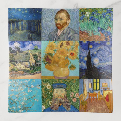 Vincent Van Gogh _ Masterpieces Patchwork Trinket Tray