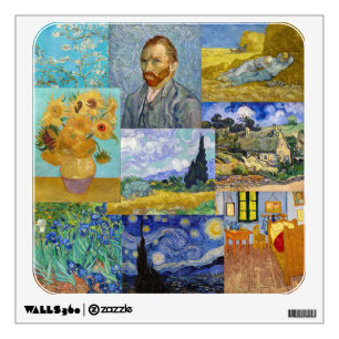 Vincent Van Gogh - Masterpieces Patchwork Wall Decal