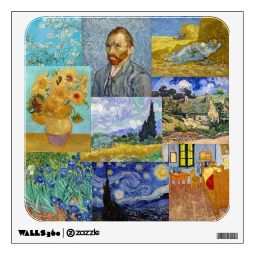 Vincent Van Gogh _ Masterpieces Patchwork Wall Decal