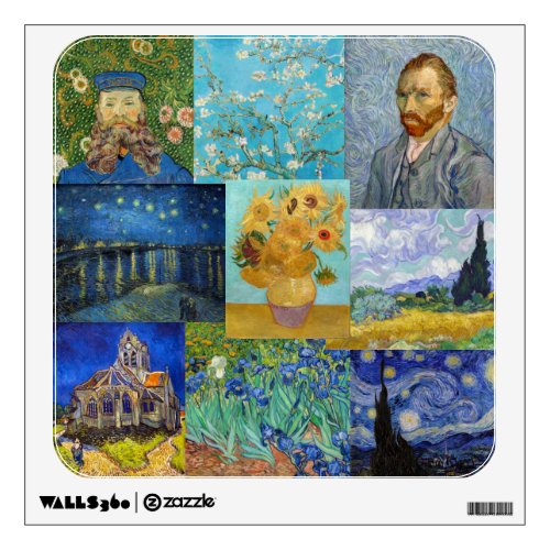 Vincent Van Gogh _ Masterpieces Patchwork Wall Decal