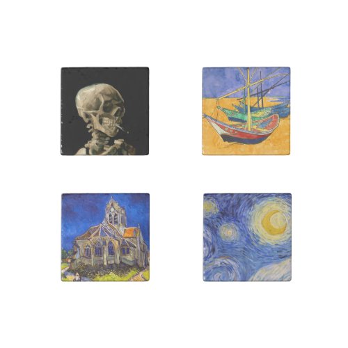 Vincent Van Gogh _ Masterpieces Selection Stone Magnet