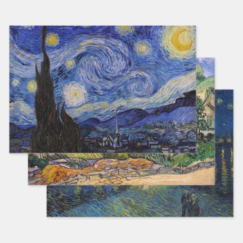 Vincent Van Gogh _ Masterpieces Selection Wrapping Paper Sheets