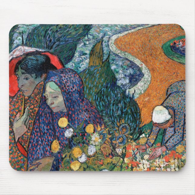 Vincent Van Gogh - Memory Of The Garden At Etten Mouse Pad (Front)