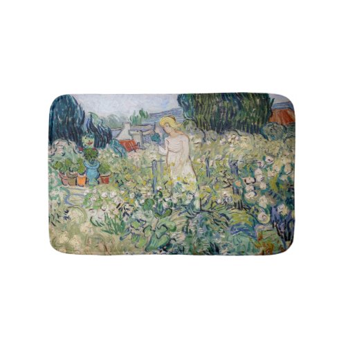 Vincent van Gogh _ Miss Gachet in her Garden Bath Mat
