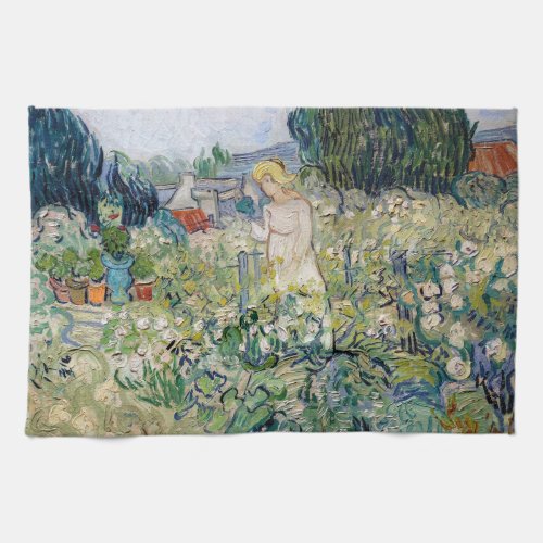 Vincent van Gogh _ Miss Gachet in her Garden Kitchen Towel