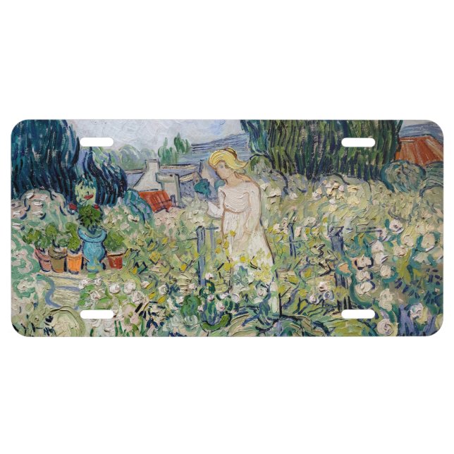 Vincent van Gogh - Miss Gachet in her Garden License Plate (Front)