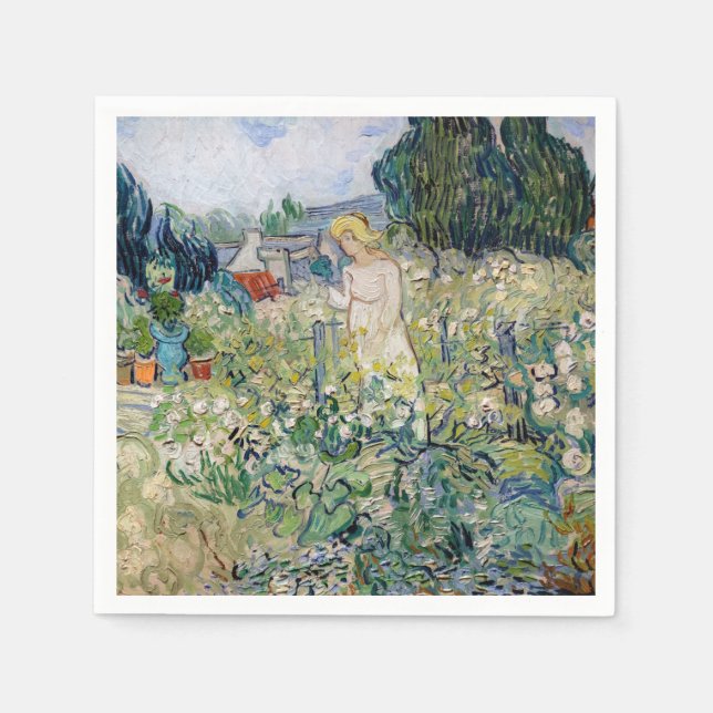 Vincent van Gogh - Miss Gachet in her Garden Napkins (Front)