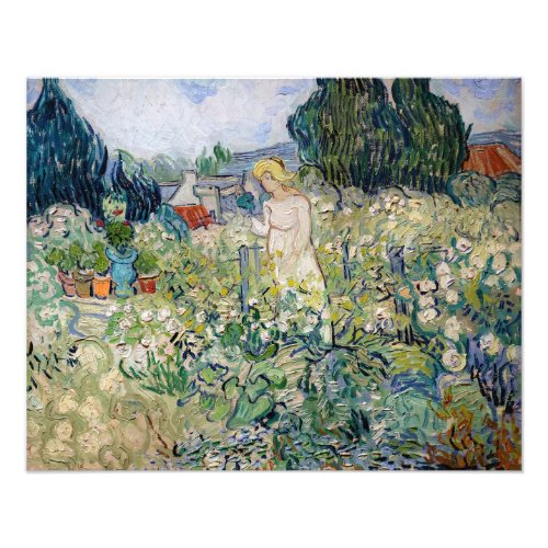 Vincent van Gogh _ Miss Gachet in her Garden Photo Print