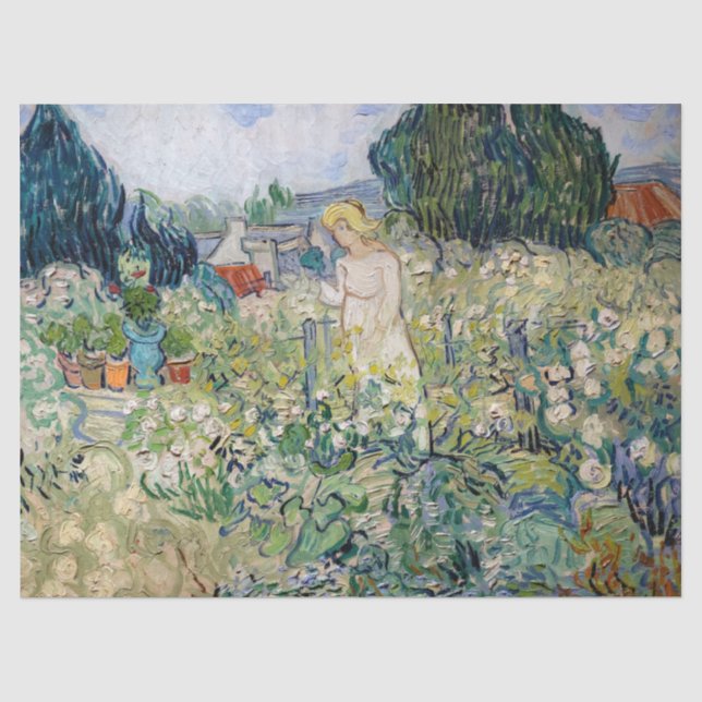 Vincent van Gogh - Miss Gachet in her Garden Tissue Paper (Front)