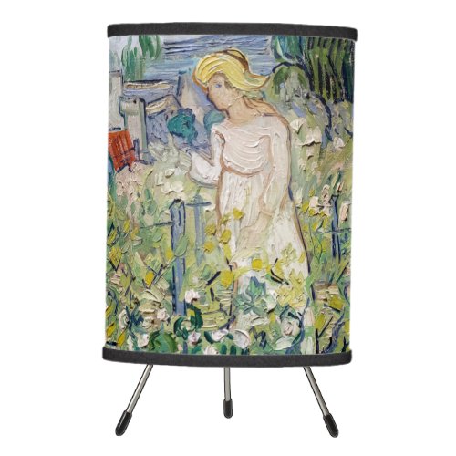 Vincent van Gogh _ Miss Gachet in her Garden Tripod Lamp