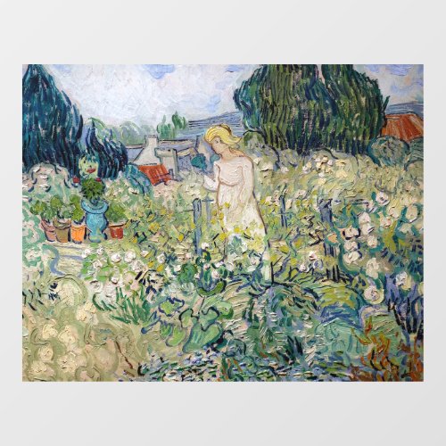 Vincent van Gogh _ Miss Gachet in her Garden Window Cling