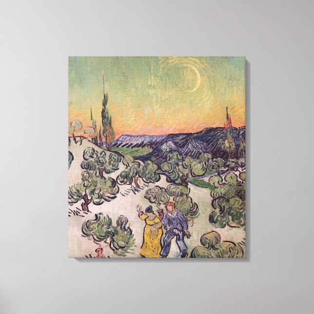 Vincent van Gogh | Moonlit Landscape, 1889 Canvas Print (Front)