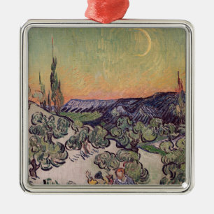 Vincent van Gogh Moonlit Landscape, 1889 Metal Ornament