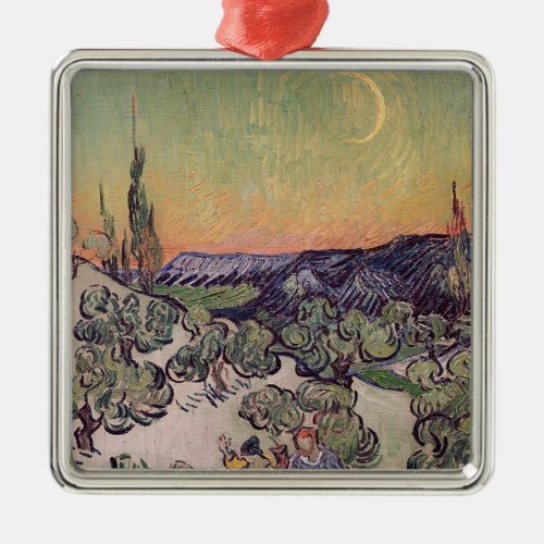 Vincent van Gogh  Moonlit Landscape 1889 Metal Ornament