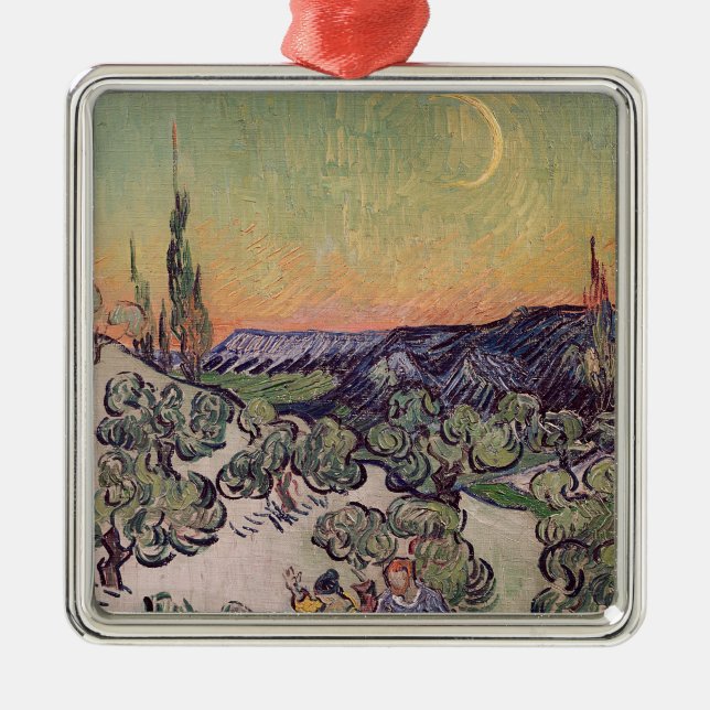 Vincent van Gogh | Moonlit Landscape, 1889 Metal Ornament (Front)
