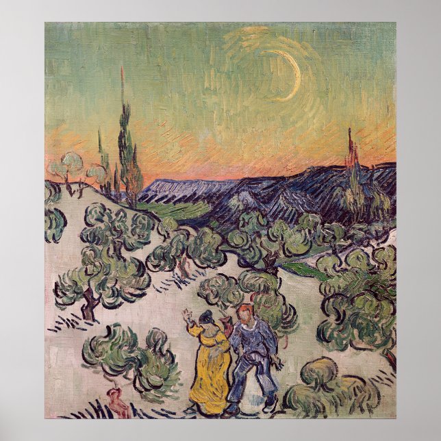 Vincent van Gogh | Moonlit Landscape, 1889 Poster (Front)