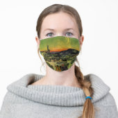 Vincent Van Gogh Moonlit Landscape Adult Cloth Face Mask (Worn)