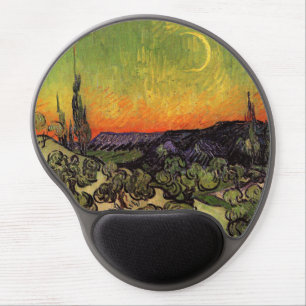 Vincent Van Gogh Moonlit Landscape Gel Mouse Pad