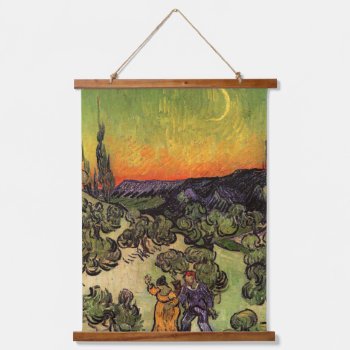 Vincent Van Gogh Moonlit Landscape Hanging Tapestry by artfoxx at Zazzle
