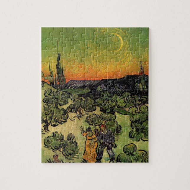 Vincent Van Gogh Moonlit Landscape Jigsaw Puzzle (Vertical)
