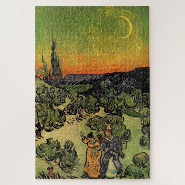 Vincent Van Gogh Moonlit Landscape Jigsaw Puzzle (Vertical)