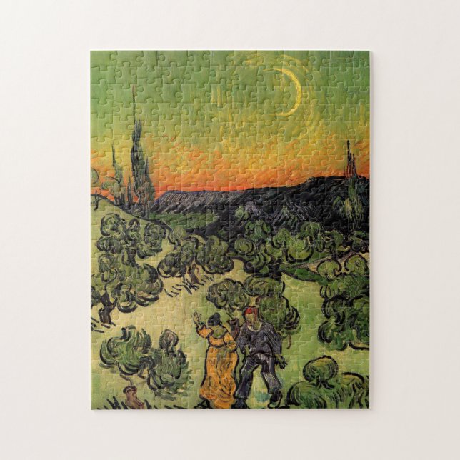 Vincent Van Gogh Moonlit Landscape Jigsaw Puzzle (Vertical)