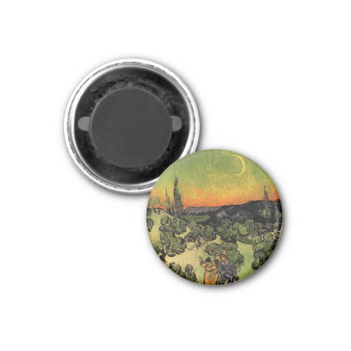 Vincent Van Gogh Moonlit Landscape Magnet