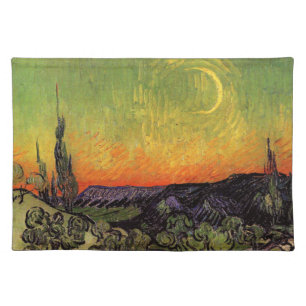 Vincent Van Gogh Moonlit Landscape Placemat