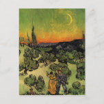 Vincent Van Gogh Moonlit Landscape Postcard<br><div class="desc">Vincent Van Gogh Moonlit Landscape Postcard</div>