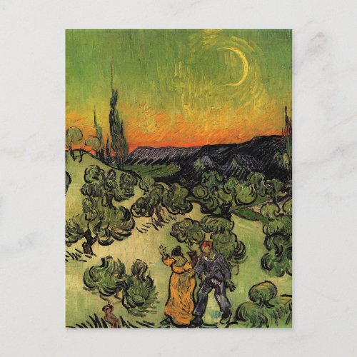 Vincent Van Gogh Moonlit Landscape Postcard