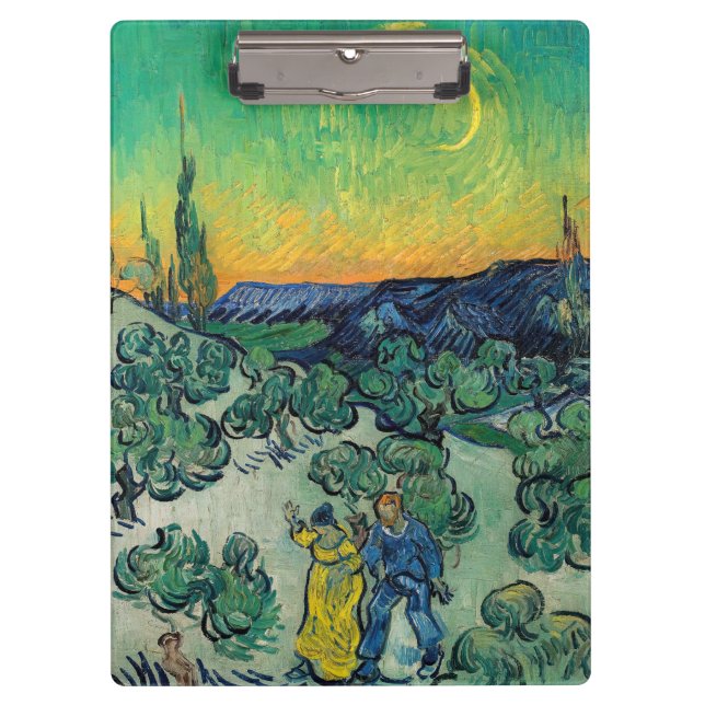 Vincent van Gogh - Moonlit Landscape with Couple Clipboard (Front)