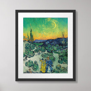 Vincent van Gogh - Moonlit Landscape with Couple Framed Art