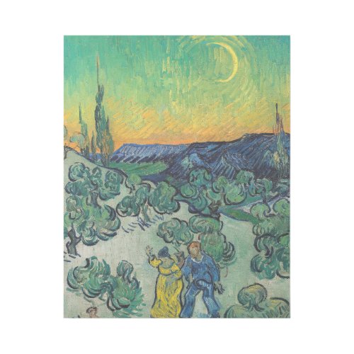 Vincent van Gogh _ Moonlit Landscape with Couple Gallery Wrap