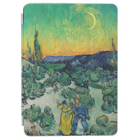 Couple Walking among Olive Trees, Vincent Van Gogh iPhone Skin by