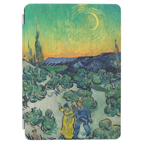 Vincent van Gogh _ Moonlit Landscape with Couple iPad Air Cover