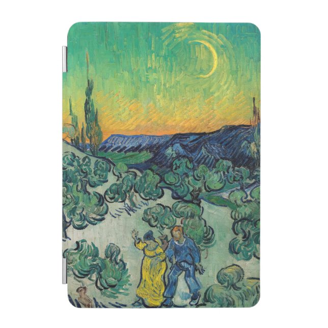 Vincent van Gogh - Moonlit Landscape with Couple iPad Mini Cover (Front)