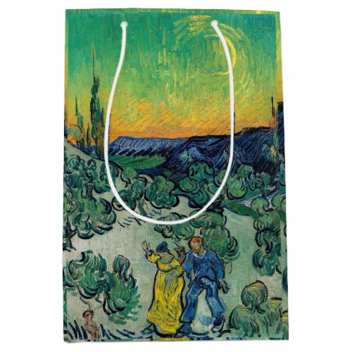 Vincent van Gogh _ Moonlit Landscape with Couple Medium Gift Bag